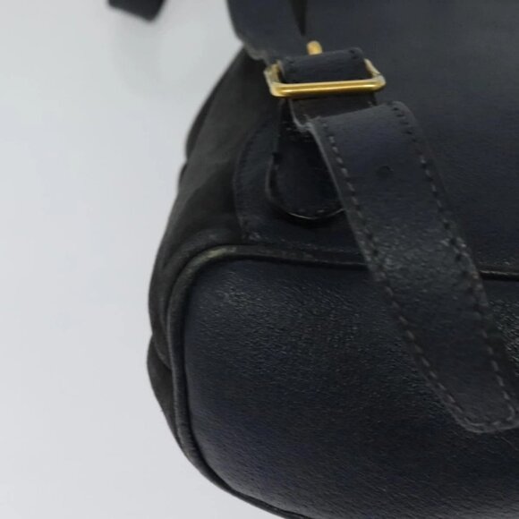 GUCCI Bamboo Backpack Suede Leather Navy Gold 003 1956 0030 Auth BA1984 main image 13